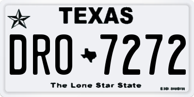 TX license plate DRO7272