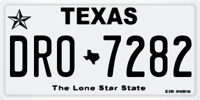TX license plate DRO7282