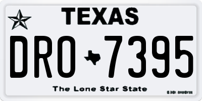 TX license plate DRO7395