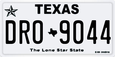TX license plate DRO9044
