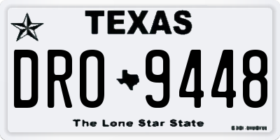 TX license plate DRO9448