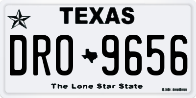 TX license plate DRO9656