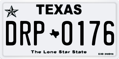 TX license plate DRP0176