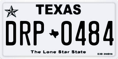 TX license plate DRP0484