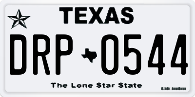 TX license plate DRP0544
