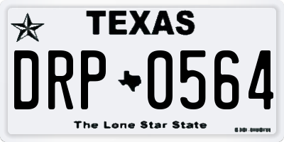 TX license plate DRP0564