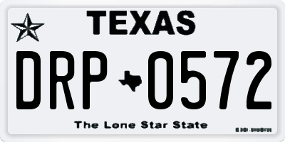 TX license plate DRP0572