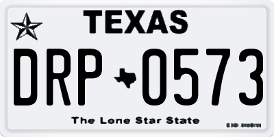 TX license plate DRP0573