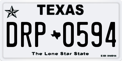 TX license plate DRP0594