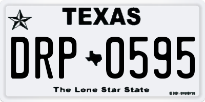 TX license plate DRP0595