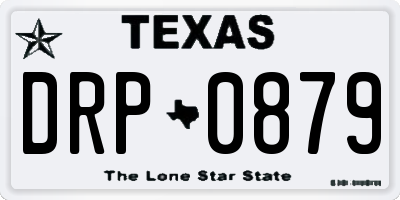 TX license plate DRP0879