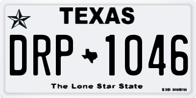 TX license plate DRP1046
