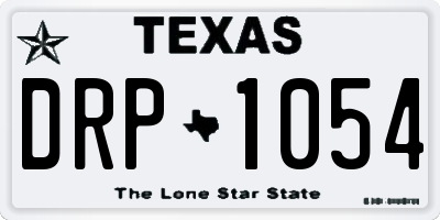 TX license plate DRP1054