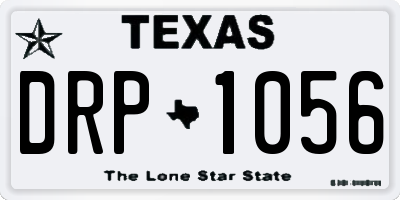 TX license plate DRP1056