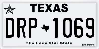 TX license plate DRP1069