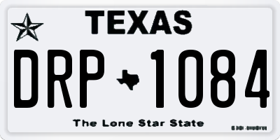 TX license plate DRP1084