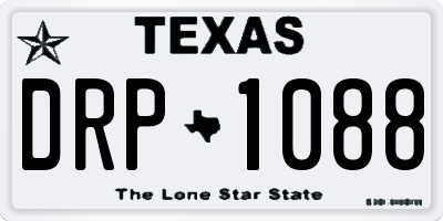 TX license plate DRP1088