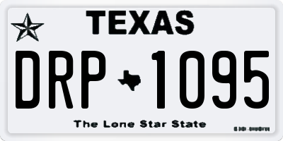 TX license plate DRP1095