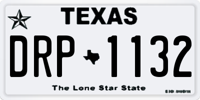 TX license plate DRP1132