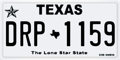 TX license plate DRP1159