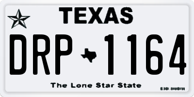 TX license plate DRP1164
