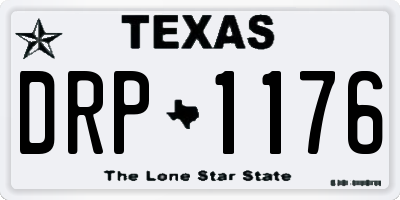 TX license plate DRP1176