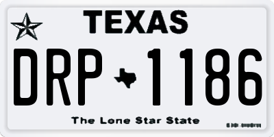 TX license plate DRP1186