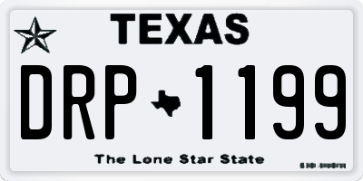 TX license plate DRP1199