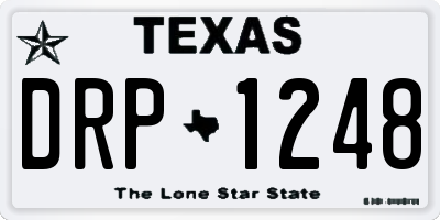 TX license plate DRP1248