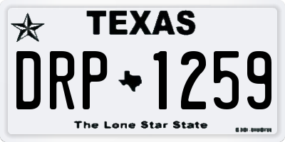 TX license plate DRP1259