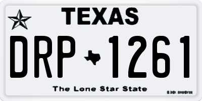 TX license plate DRP1261