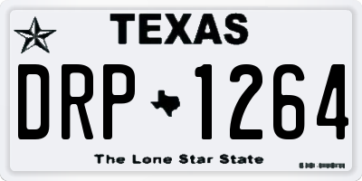 TX license plate DRP1264