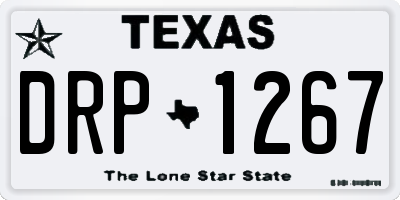 TX license plate DRP1267