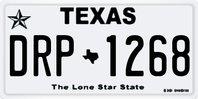 TX license plate DRP1268