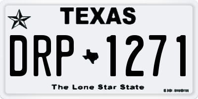 TX license plate DRP1271