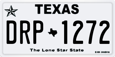 TX license plate DRP1272