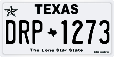 TX license plate DRP1273
