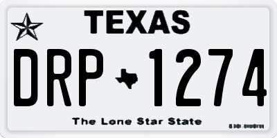 TX license plate DRP1274