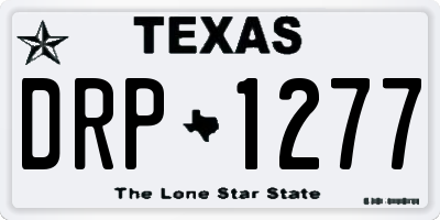 TX license plate DRP1277