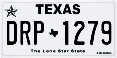 TX license plate DRP1279