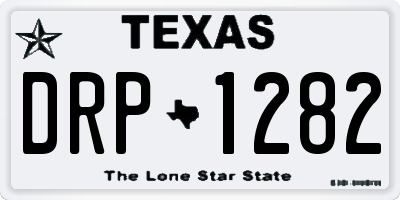 TX license plate DRP1282