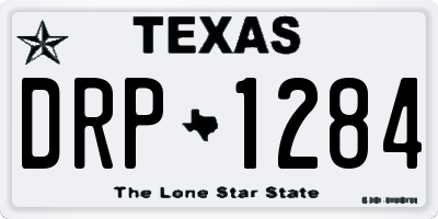 TX license plate DRP1284