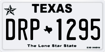 TX license plate DRP1295