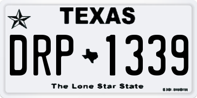 TX license plate DRP1339