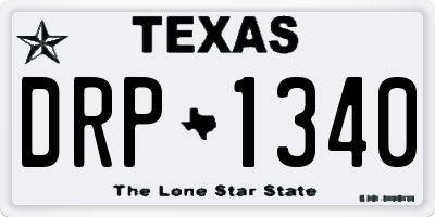 TX license plate DRP1340