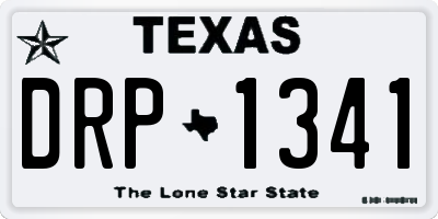 TX license plate DRP1341
