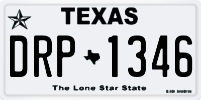 TX license plate DRP1346