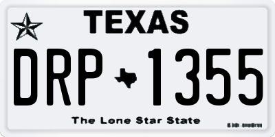 TX license plate DRP1355