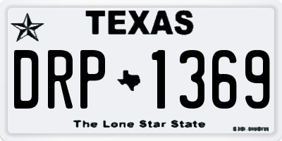 TX license plate DRP1369