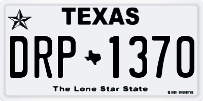 TX license plate DRP1370